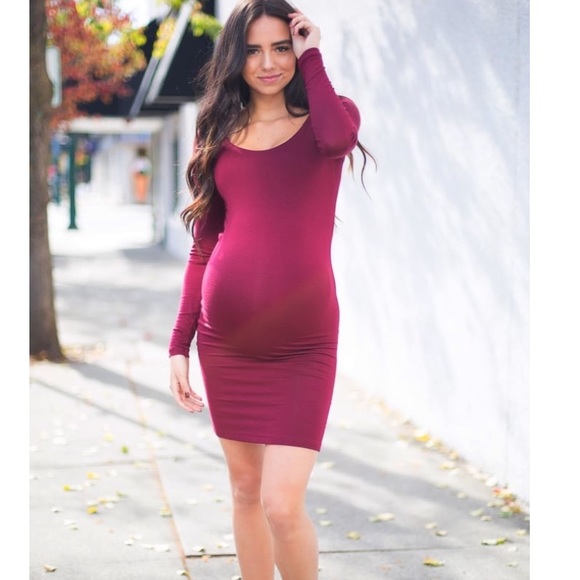 sexy mama maternity Dresses & Skirts - Sexy Mama Maternity dress in fuchsia NWT